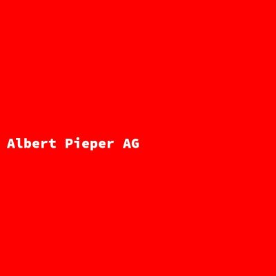 Manufacturer: Albert Pieper AG