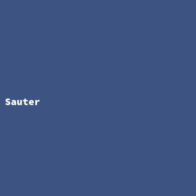 Manufacturer: Sauter