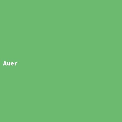 Manufacturer: Auer