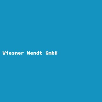 Manufacturer: Wiesner Wendt GmbH