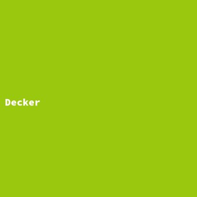 Manufacturer: Decker