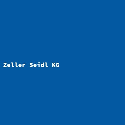 Manufacturer: Zeller Seidl KG