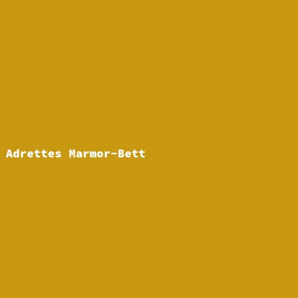 Adrettes Marmor-Bett