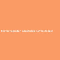 Hervorragender Aluminium-Luftreiniger