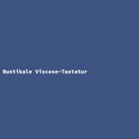 Rustikale Viscose-Tastatur