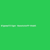 Eigenwilliger Kunststoff-Stuhl
