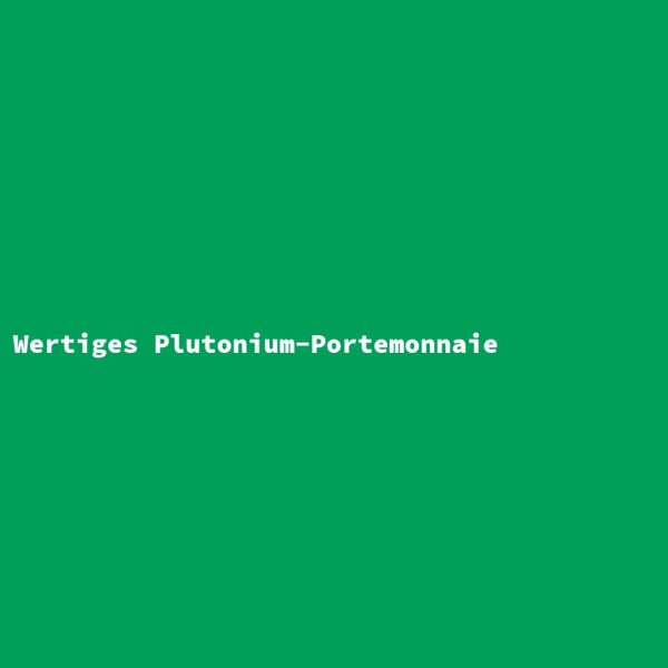 High-quality Plutonium Wallet