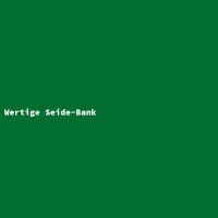 Wertige Seide-Bank