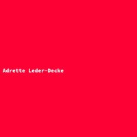 Adrette Leder-Decke