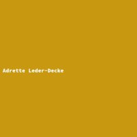 Adrette Leder-Decke