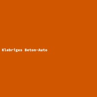 Klebriges Beton-Auto