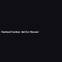 Fantastisches Wolle-Messer